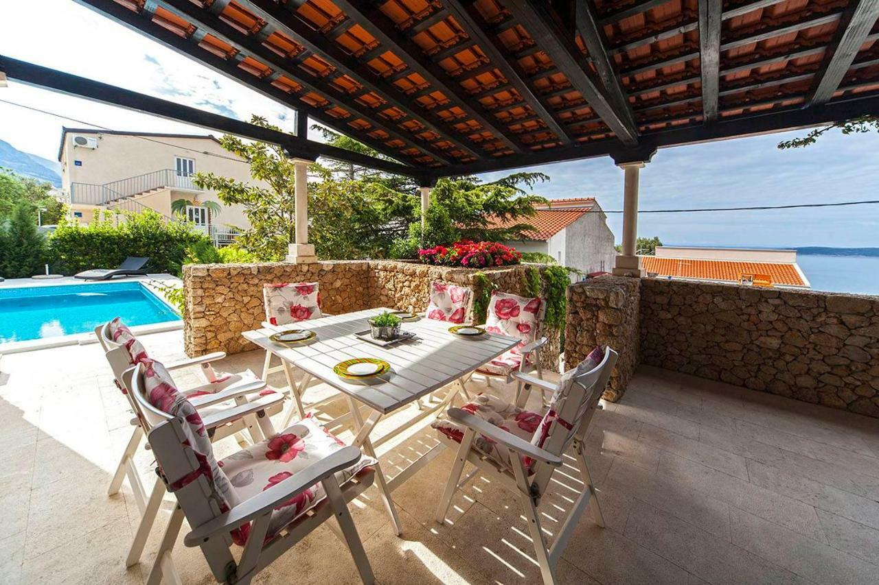 Villa Skalinada, 8 Persons, Private Pool, Baska Voda Bagian luar foto